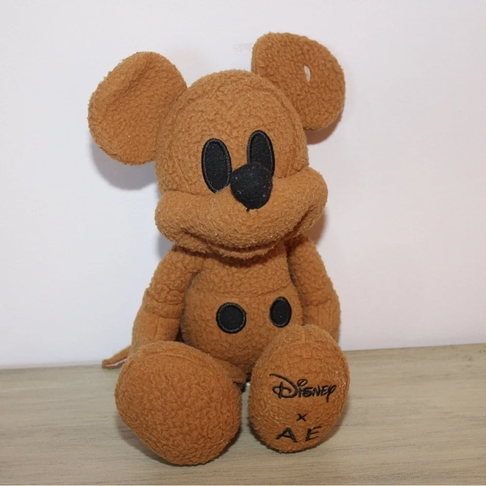 DISNEY x AE Mickey Mouse Special Edition Collab Plush Brown American Eagle NEW - Picture 1 of 6